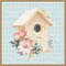 Gardenscape X by Beth Grove 22-in. W x 22-in. H. Canvas Wall Art Print Framed in Natural